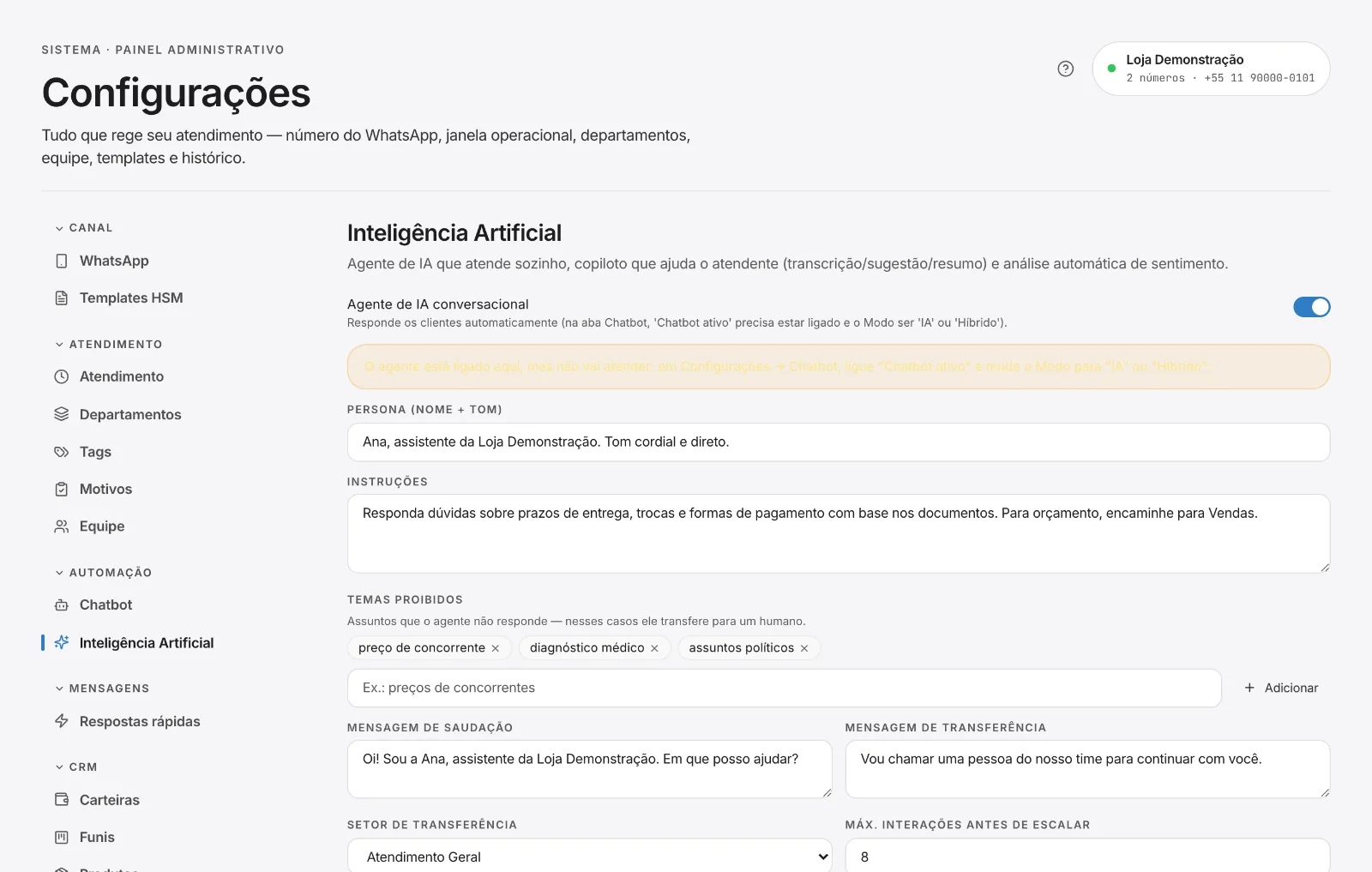 Inteligência Artificial: agente, copiloto e análise automática